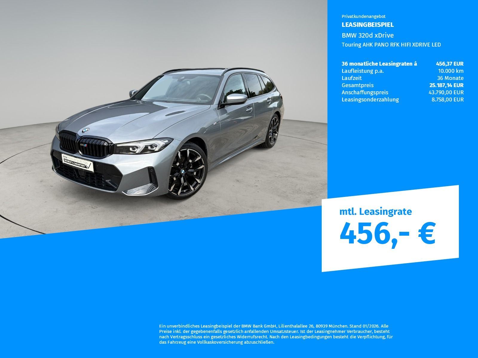 BMW 320d xDrive Touring M Sportpaket AHK PANO RFK foto 2