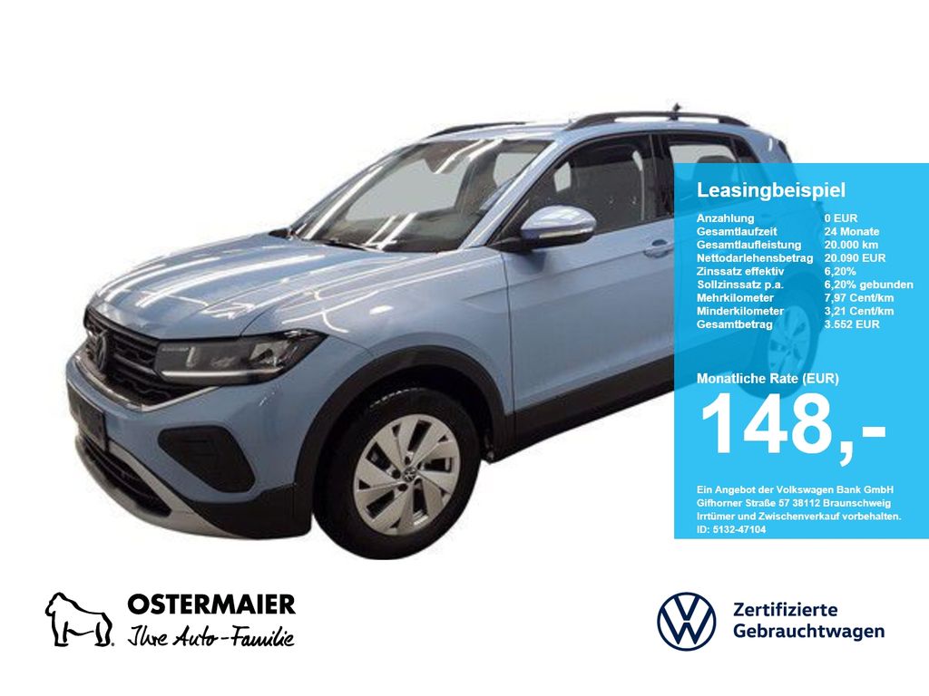 Volkswagen T-Cross LIFE 1.0TSI NP.30T IQ-DRIVE.SHZG.ACC.5JG