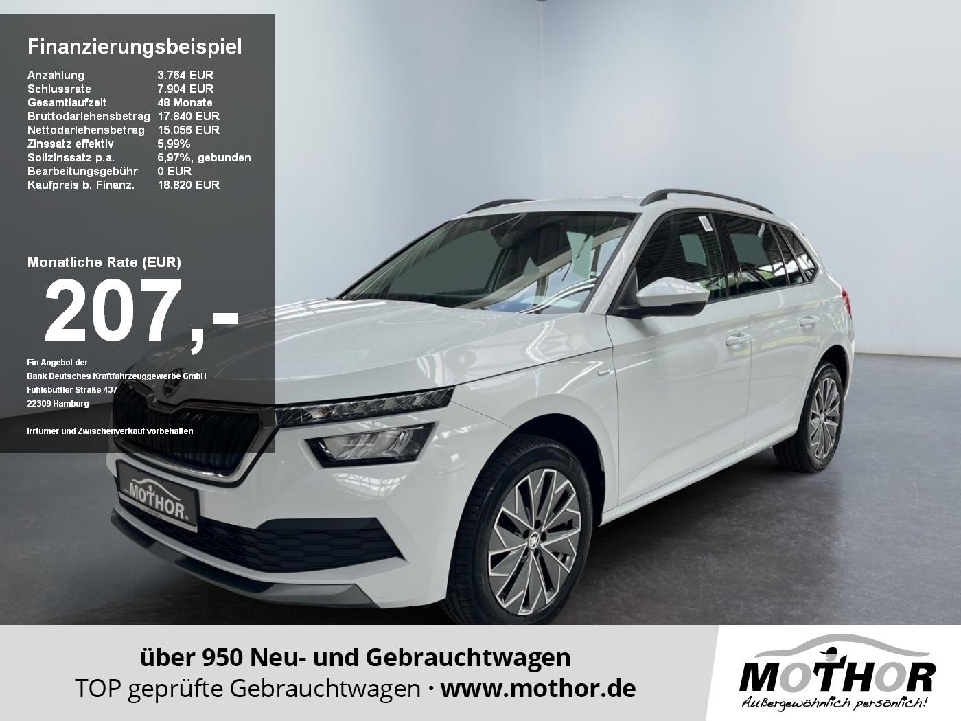 Skoda Kamiq Tour 1.0 TSI Sitzheizung Isofix Vo+Hinten
