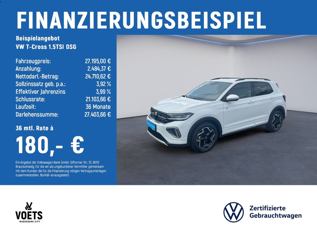 T-Cross 1.5TSI DSG R-Line IQ-LIGHT+AHK+NAVI+ACC