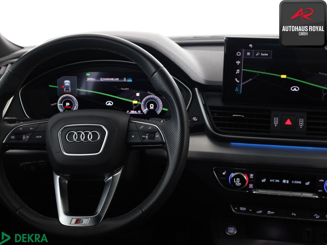Audi Q5 50 TFSI e qu S LINE MATRIX,TOTWINKEL,ACC,AHK, миниатюра 16