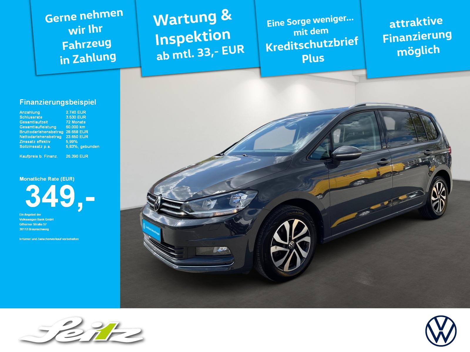 Volkswagen Touran 1.5 TSI Active *NAVI*PARKSENSOR*SITZHZG*