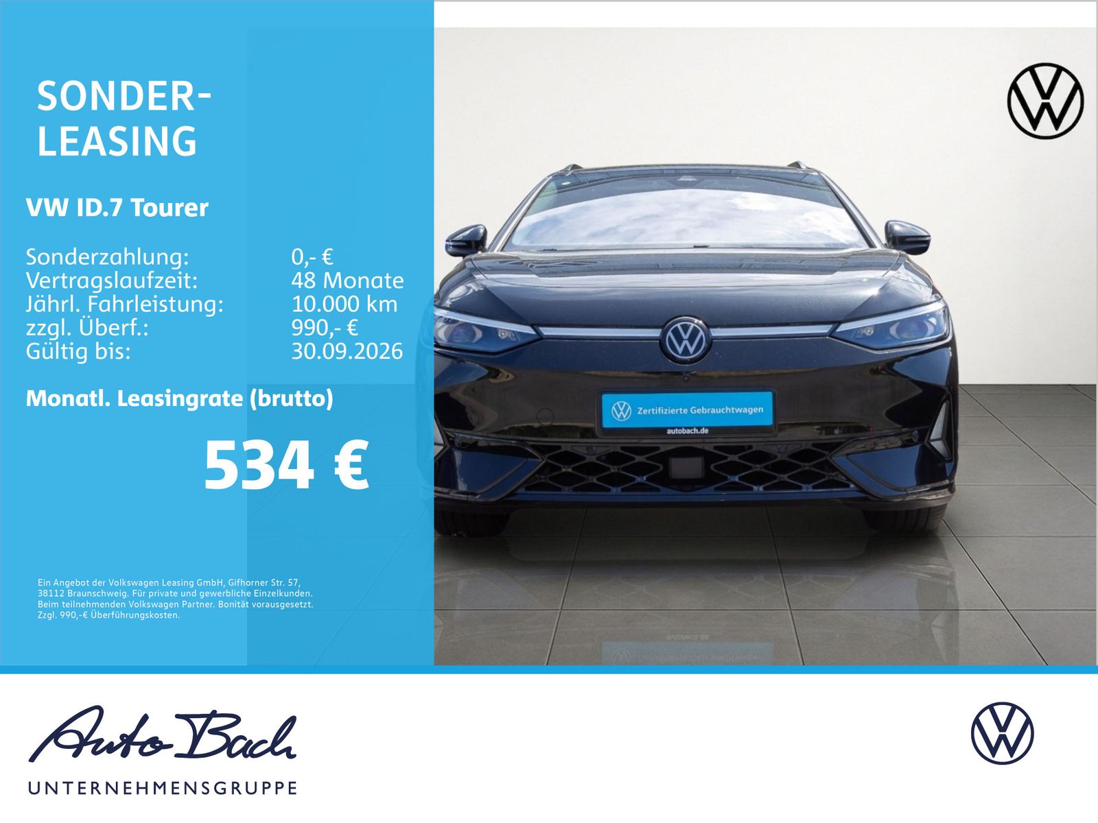 Volkswagen ID.7 Tourer GTX, AHK, Panoramadach, LED-Matrix, imagem 2