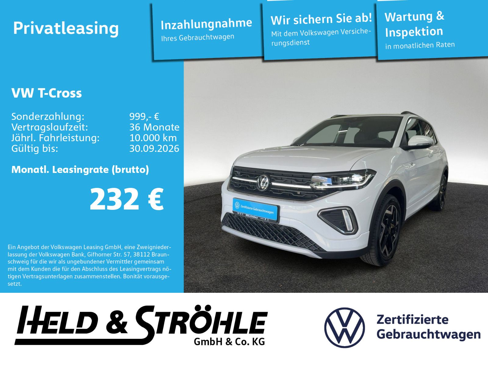 Volkswagen T-Cross R-LINE 1.0TSI IQ-LED NAVI PDC SHZ foto 1