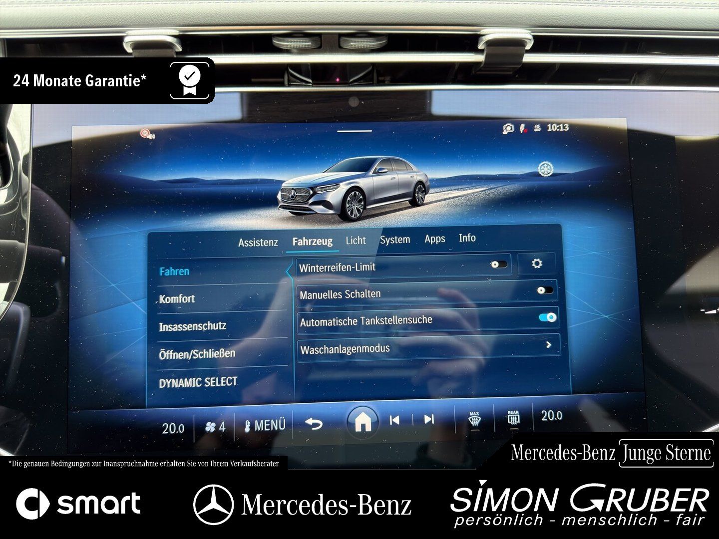 Fahrzeugabbildung Mercedes-Benz E 220 d AMG Night Pano Superscreen Burm4D 20Zoll