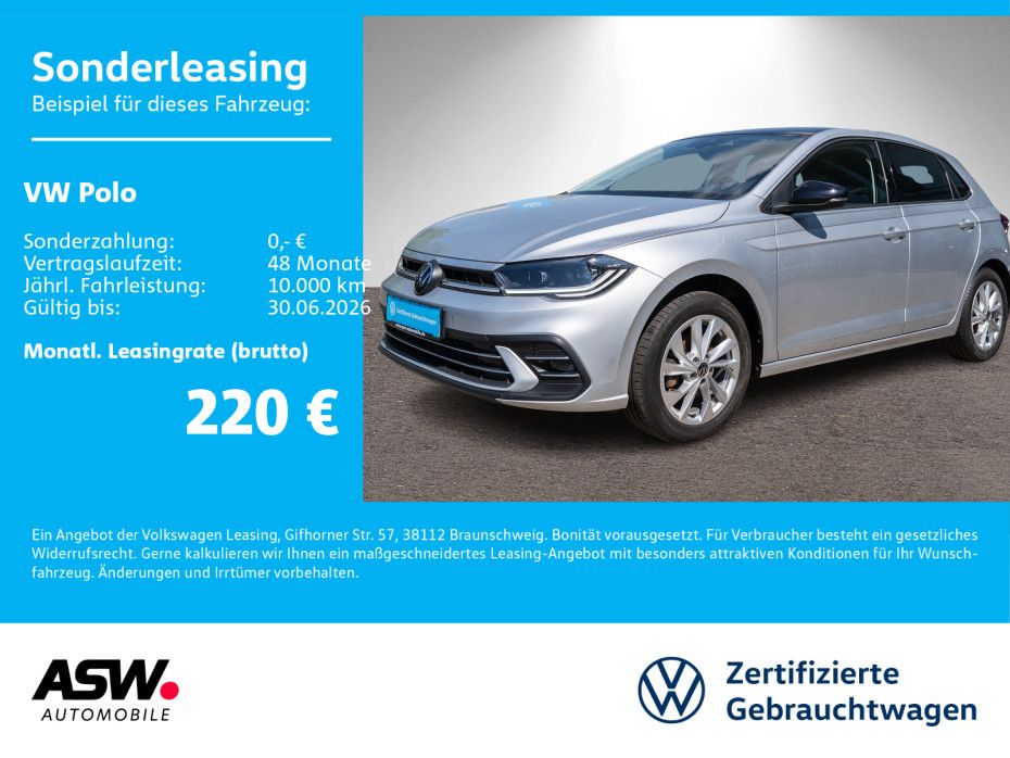 Volkswagen Polo Style 1.0 TSI DSG LED Navi Klima SHZ VC