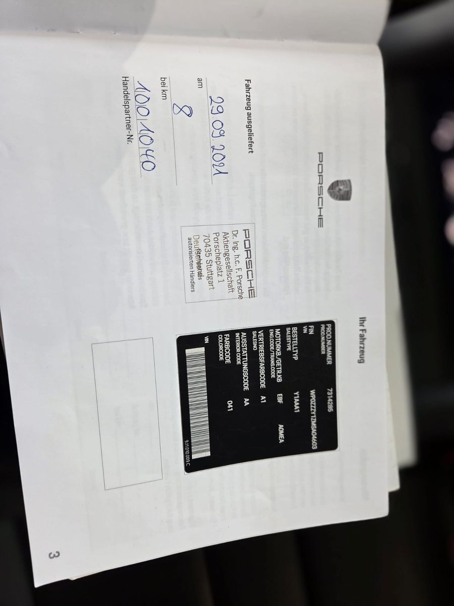 Fahrzeugabbildung Porsche Taycan/Bose/20 Zoll Aero-Rad/Matrix/SOH 91%