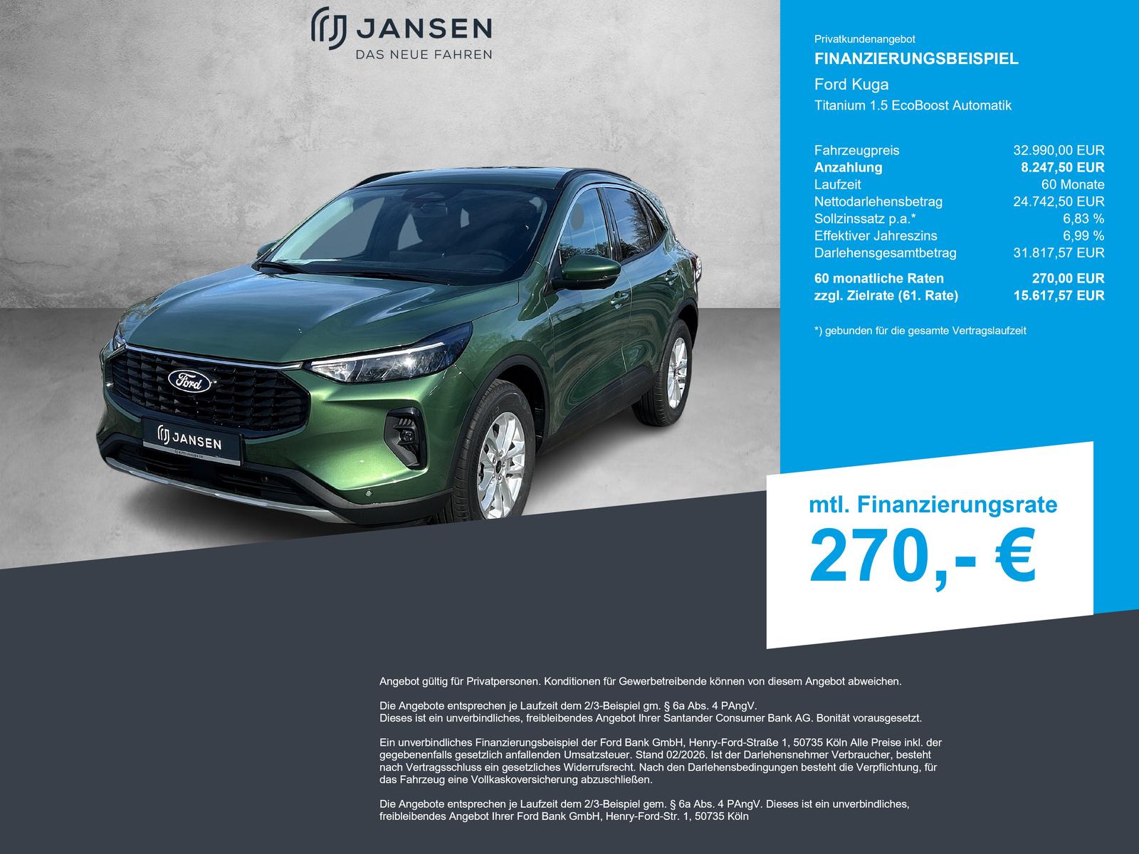 Ford Kuga Titanium 1.5 EcoBoost Automatik