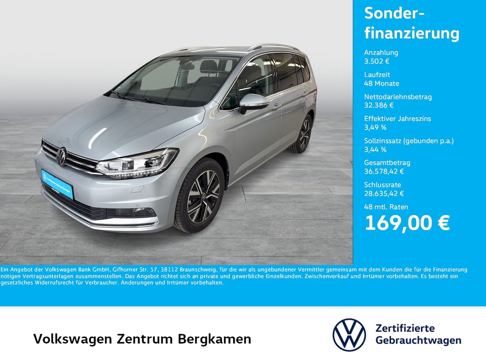 Volkswagen Touran 2.0 HIGHLINE AHK ACC LM17 NAVI CARPLAY foto 1