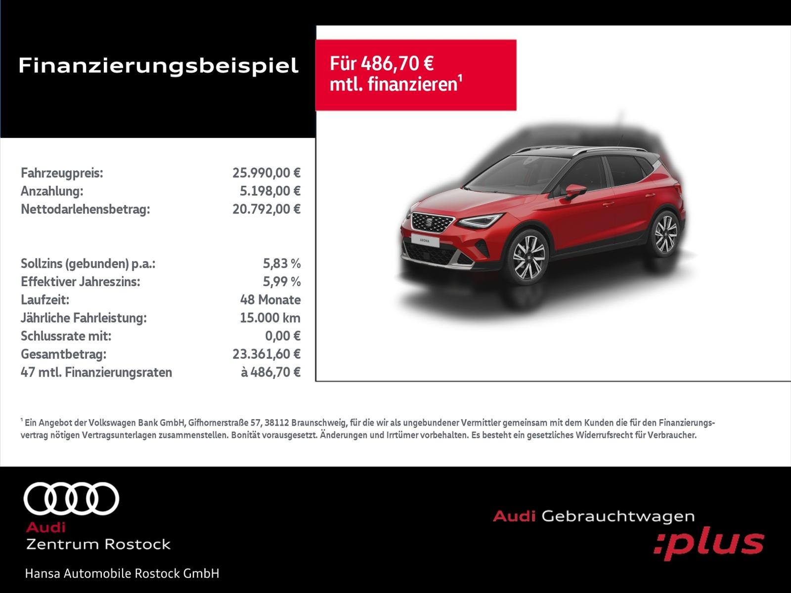 Seat Arona 1.5 TSI Xperience+Navi+Led+Ahk+Full Link+A