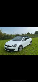 Volkswagen Golf 6 Cabriolet 2,0 TDi weiss perleffekt,... - Volkswagen Golf: Weis