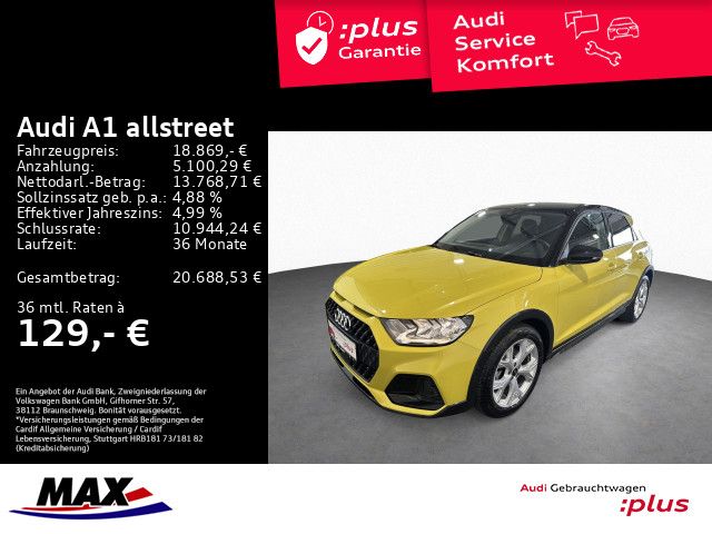 A1 allstreet 25 TFSI +OPTIK SCHWARZ+PDC+VCP+ALU+