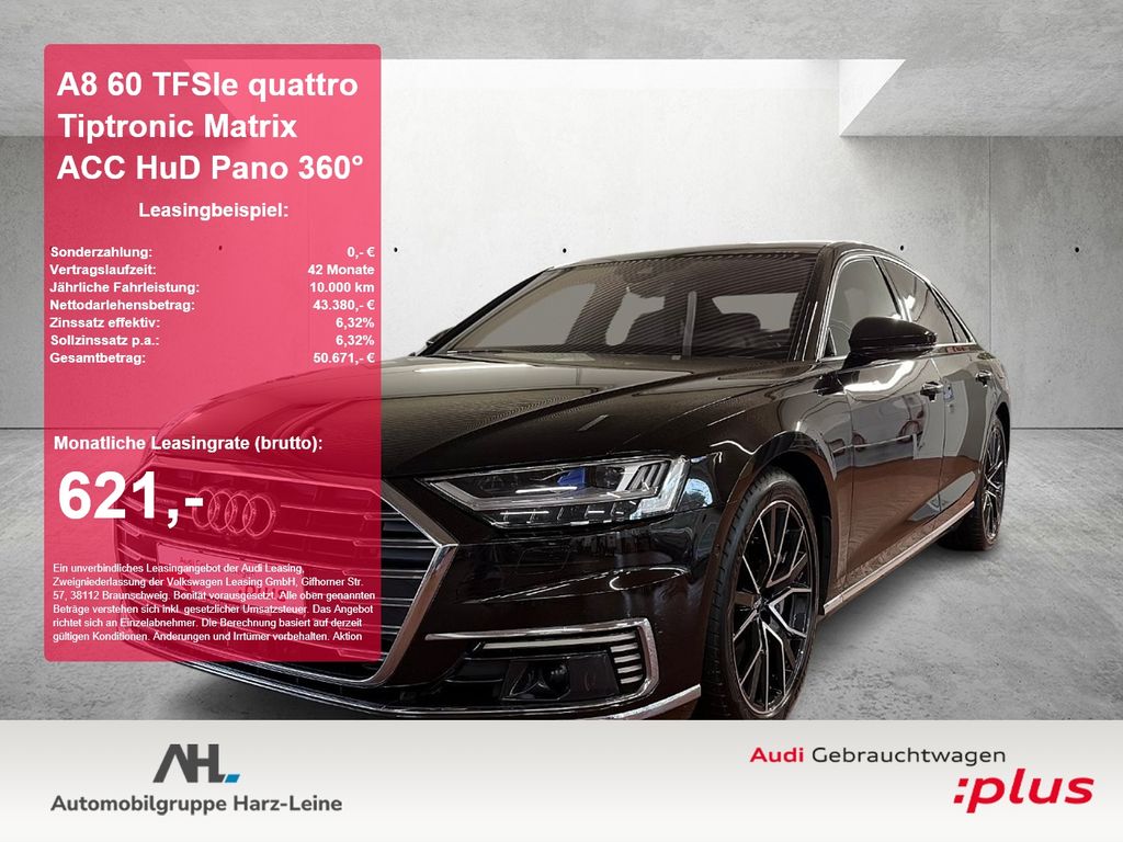 Audi A8 60 TFSIe quattro Tiptronic Matrix ACC HuD Pan
