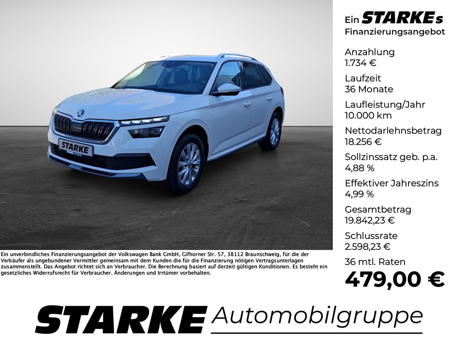 Skoda Kamiq 1.5 TSI Style  AHK LED PDC LM Tempo Klima