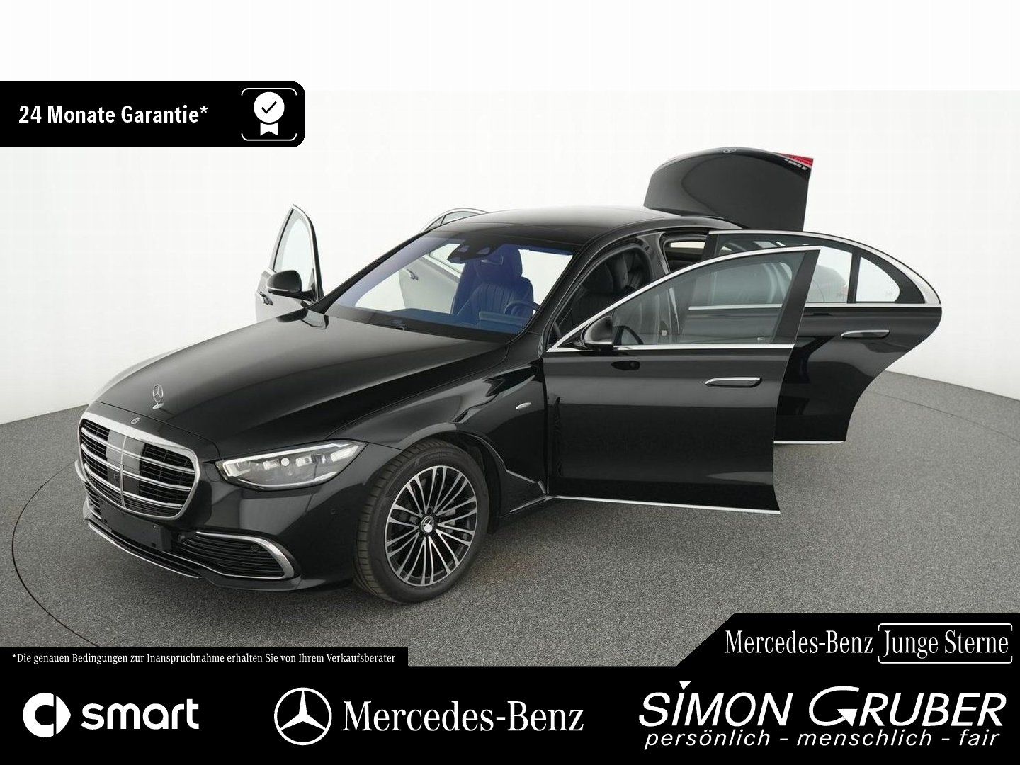 Fahrzeugabbildung Mercedes-Benz S 580 e 4M lang Pano Burm Ambi Airmatic Guard360