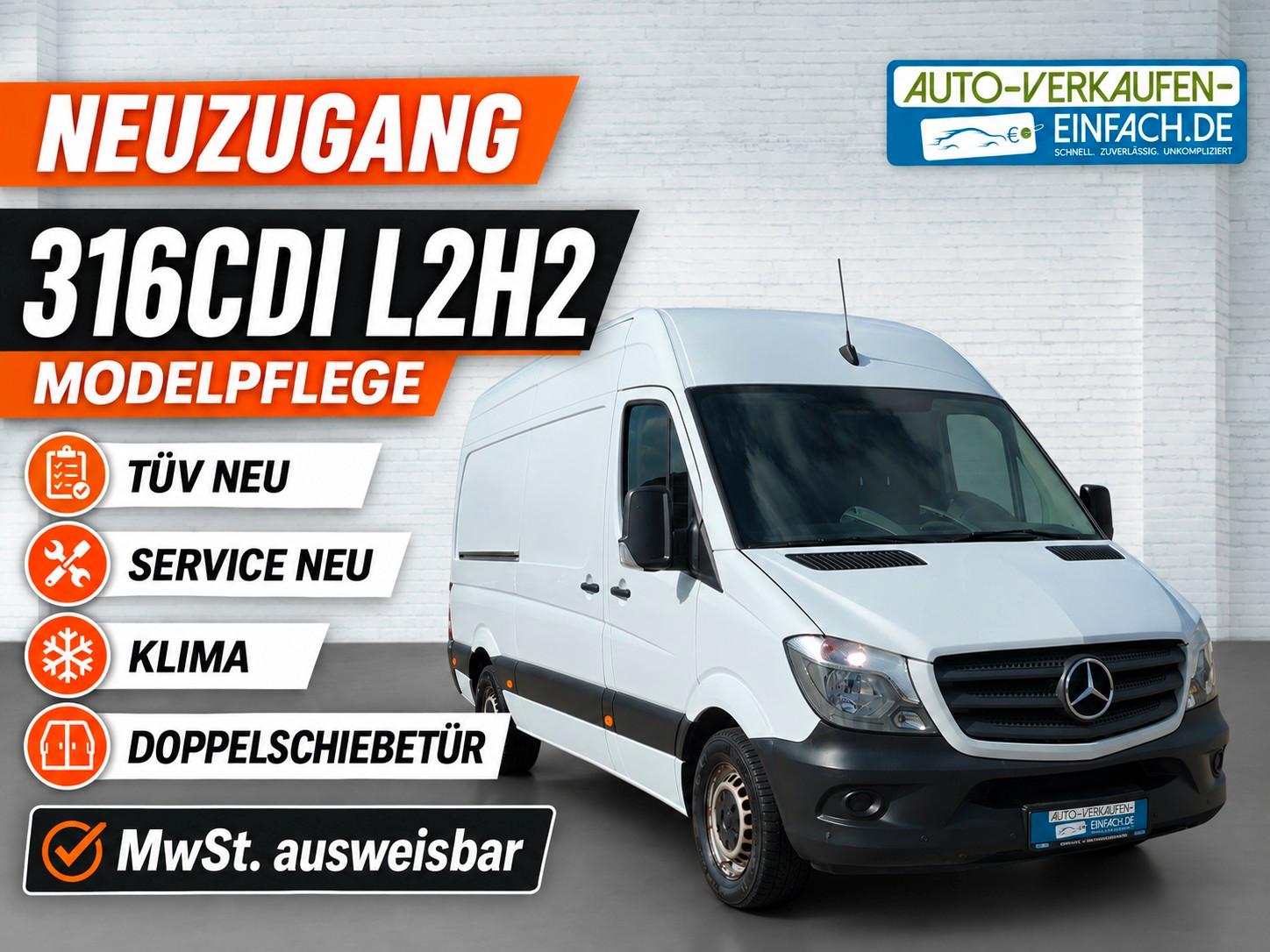Mercedes-Benz Sprinter 316 CDI,L2H2,MoPf,3S,Doppelschiebetür