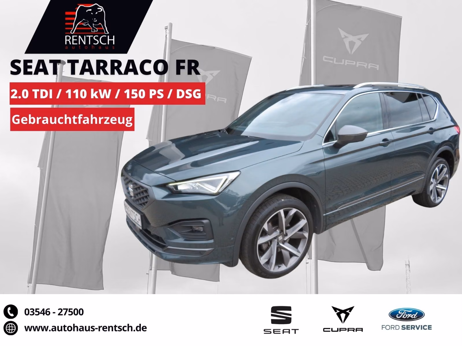 Seat Tarraco FR 2.0 TDi *DCC *PANO*ACC*SHZ*LED*
