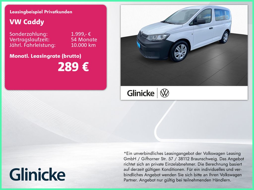 Caddy Kombi 1.5 TSI AHK Klima Lehnenentr. F.sitz