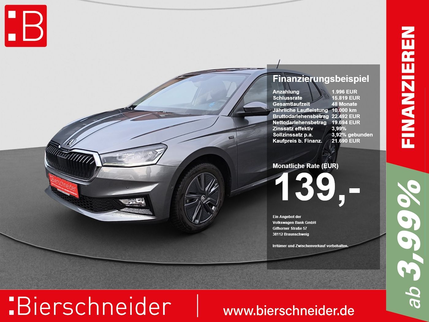 Skoda Fabia 1.0 TSI DSG Tour NAVI ACC SMART LINK PDC