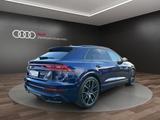 Audi Q8 50 TDI qu. tiptr. S LINE+AIR+AHZV+STHZG+HD - blaue Audi Q8