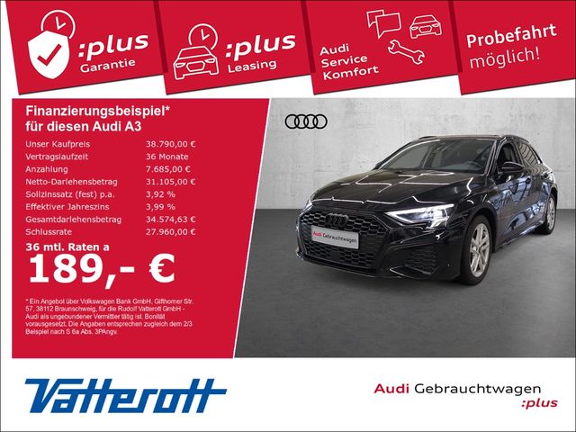 Audi A3 Sportback 40 TFSI e S line Leder B&O Navi LED