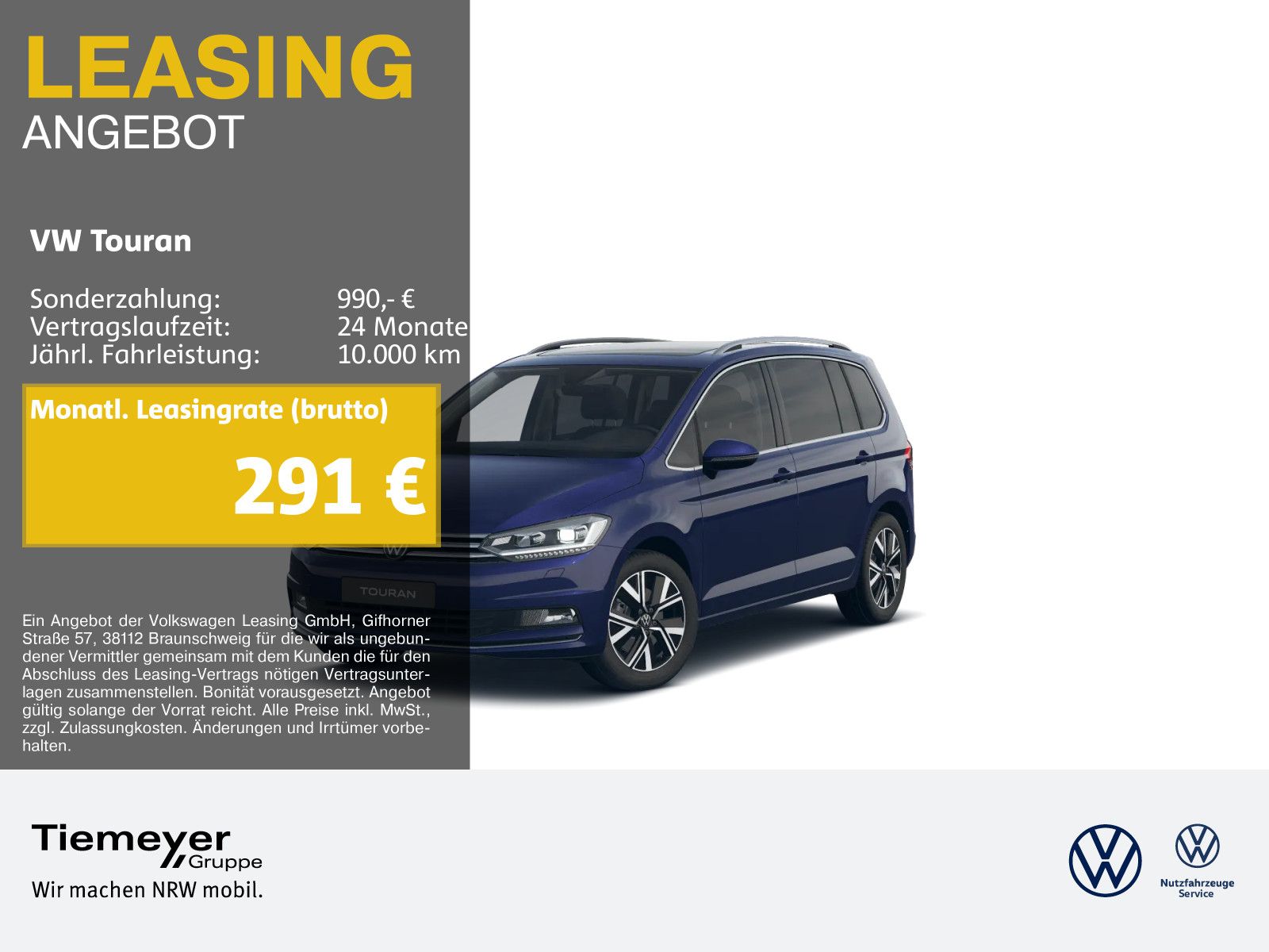 Volkswagen Touran 1.5 TSI DSG HIGHLINE 7SITZE PANO AHK
