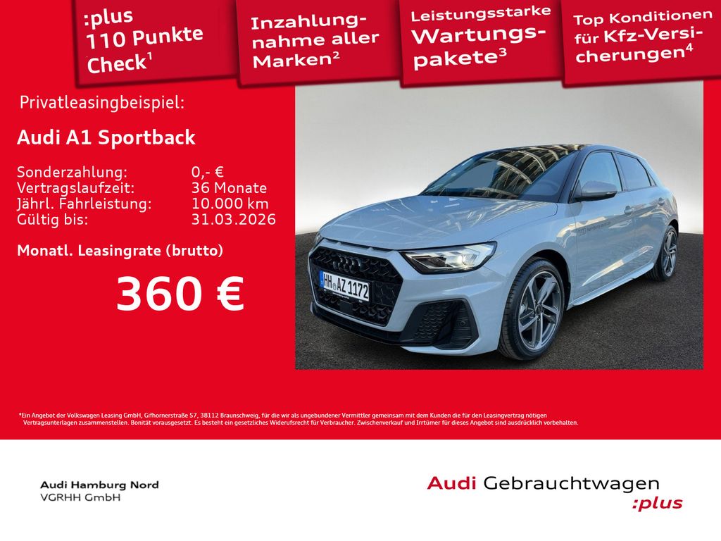 A1 Sportback 30 TFSI S line S tronic Sound LED