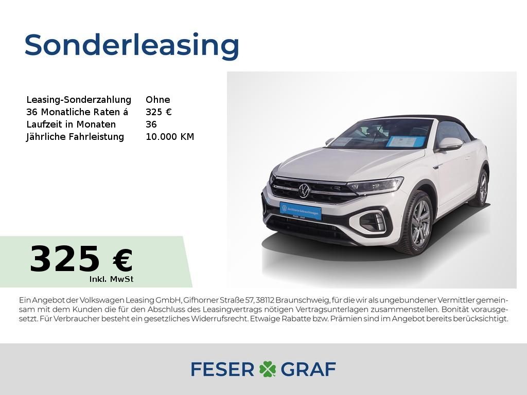 Volkswagen T-Roc Cabrio 1.5 TSI R-Line AHK LED Navi Sitzh.