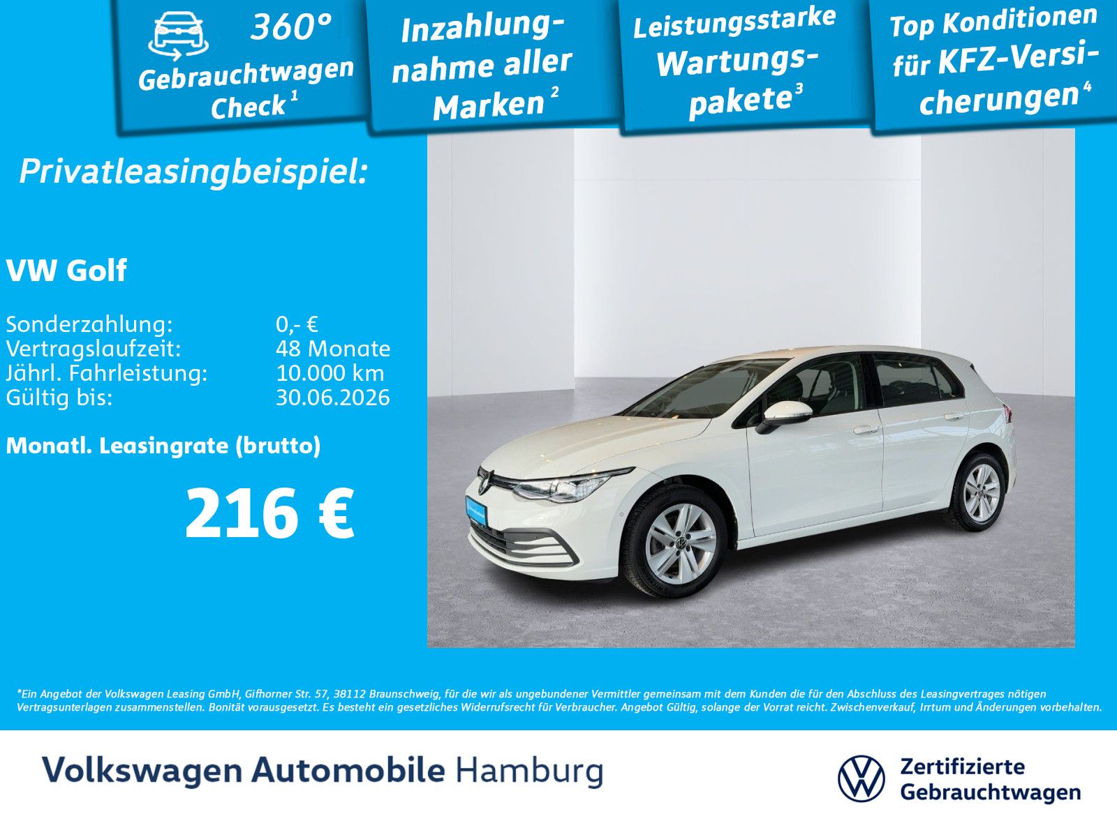 Volkswagen Golf VIII 1.5 TSI Life Ganzjahresreifen AppConne