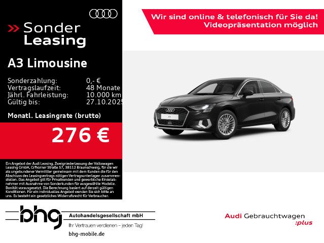 A3 Limousine 35 TFSI S-tronic advanced Infotainm