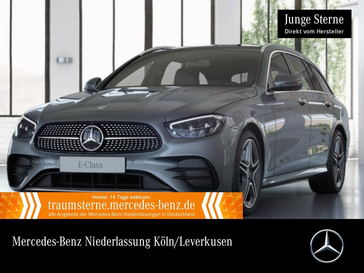 MERCEDES-BENZ E 400 d 4M T AMG/Pano/AHK/Fahrass/360°/Burm