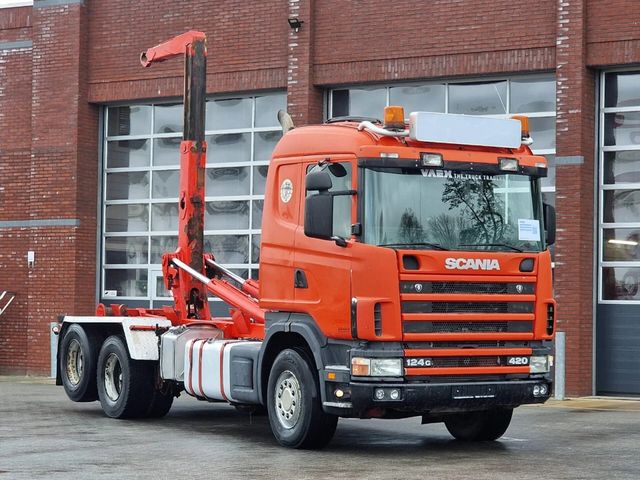 Scania R124-420 6x2 Hooklift - Manual gearbox - Retarde