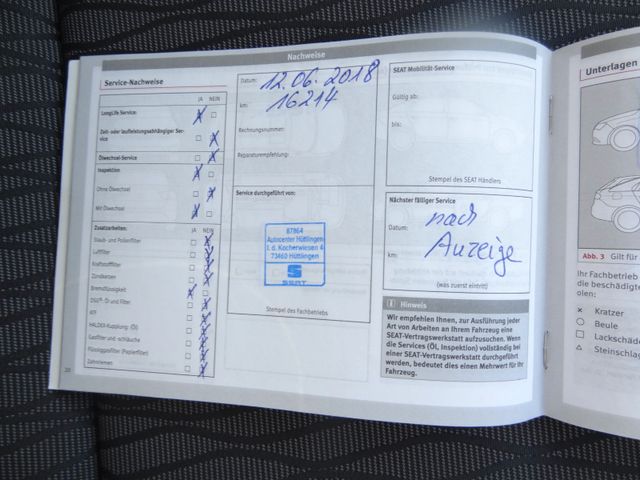 Fahrzeugabbildung Seat Leon Style/Automatik/1.Hd/Navi/PDC/80TKM/