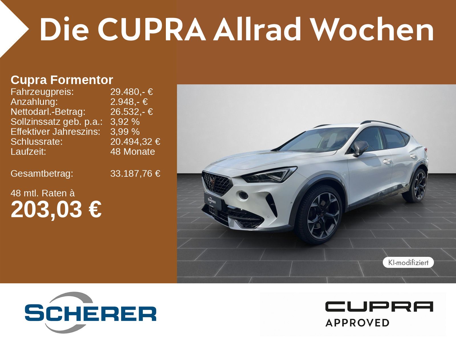 Cupra Formentor VZ 2.0 TSI 4Drive Navi, Matrix-LED, Le