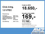 Honda Civic 4-trg. 1.5 VTEC Elegance FLA SpurH LM PDC - Honda Gebrauchtwagen in Mannheim