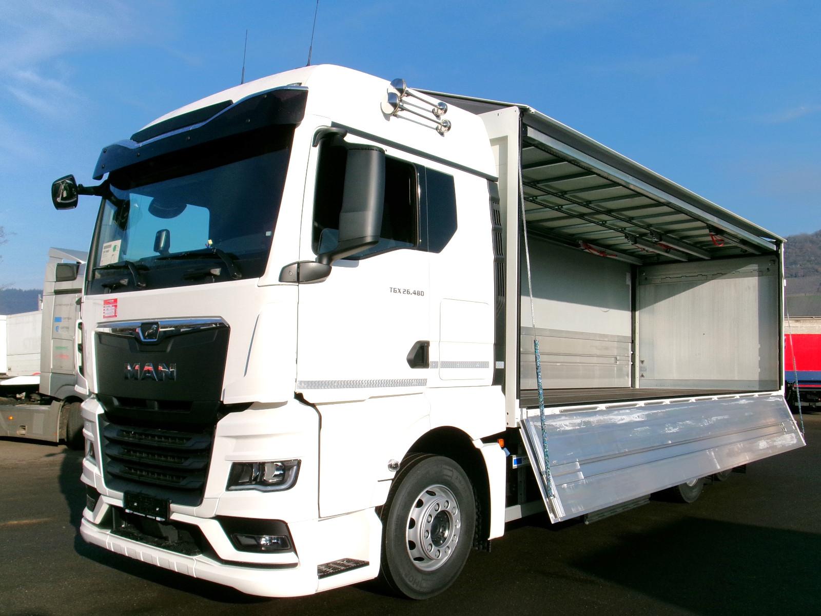 MAN 26.480 TGX*7,7 m Schwenkwand*LBW*Ret.*Lift/Lenk