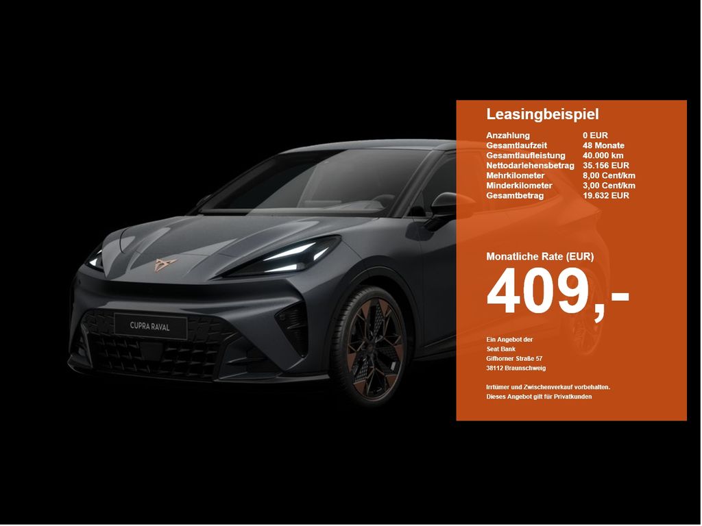 Cupra Raval 155 kW 52 kWh Endurance