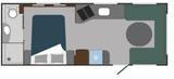Polar Blackline 650 BQDA Tandemachse - Rundsitzgruppe Wohnwagen