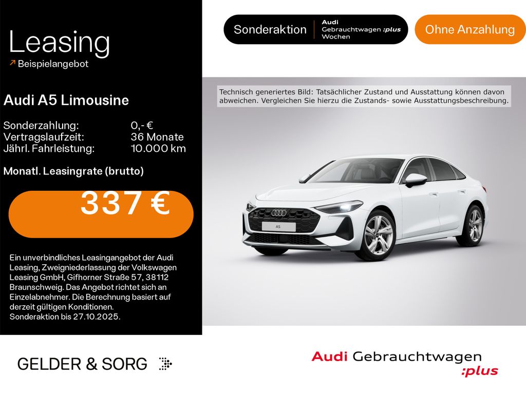 Audi A5 Limousine 40 TDI CarPlay*NAVI*RFK*SOUND*