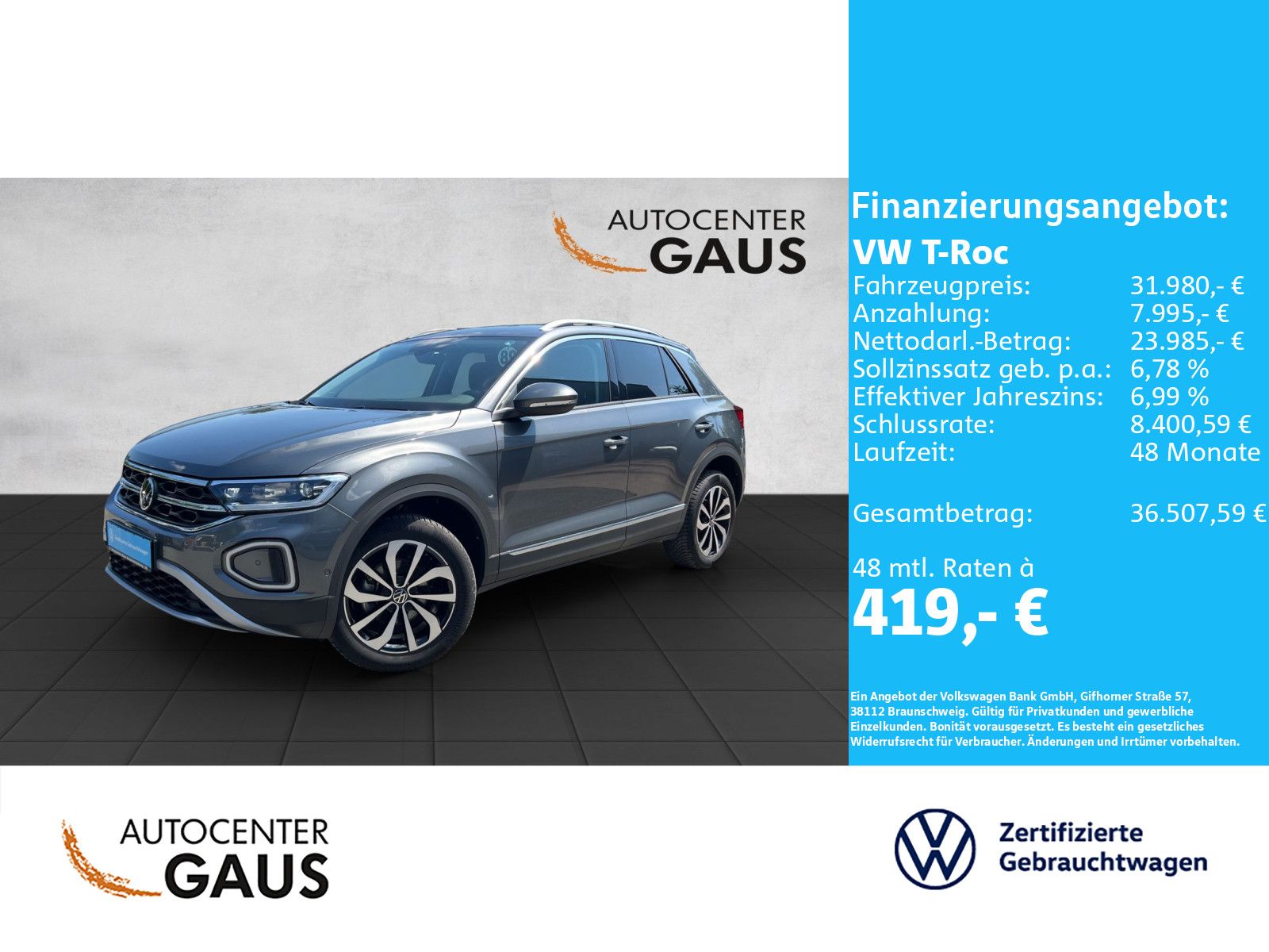 T-Roc Style 1.5 TSI DSG AHK*Navi*ACC*CarPlay
