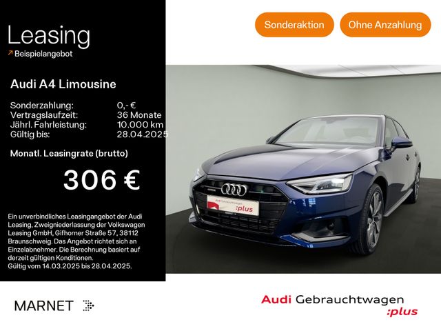 Audi A4 Limousine Advanced 40 TFSI quattro*Navi*PDC*V