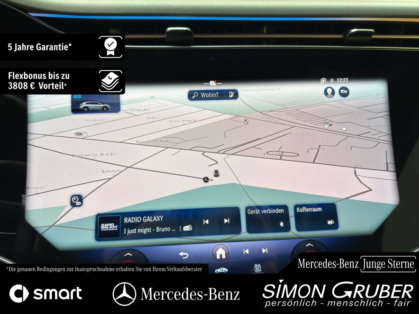 Fahrzeugabbildung Mercedes-Benz EQS 500 4M SUV AMG Hyper Fond-Entertain 7Sitze