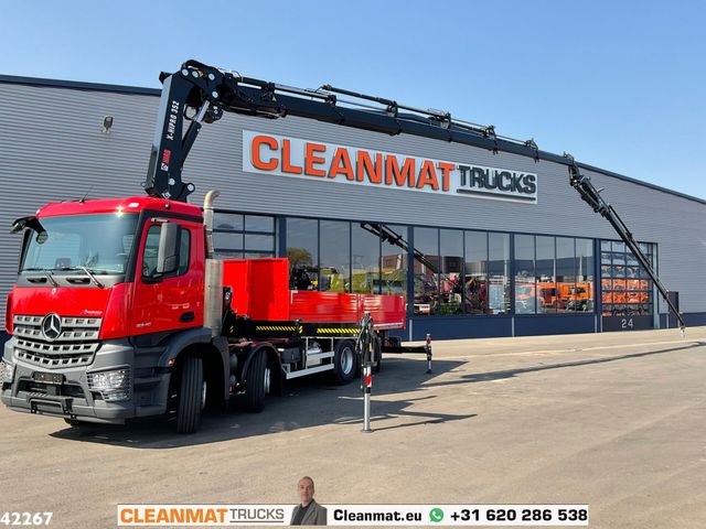 Mercedes-Benz Arocs 3246 8x2 Hiab 35 ton/meter laadkraan + Fly