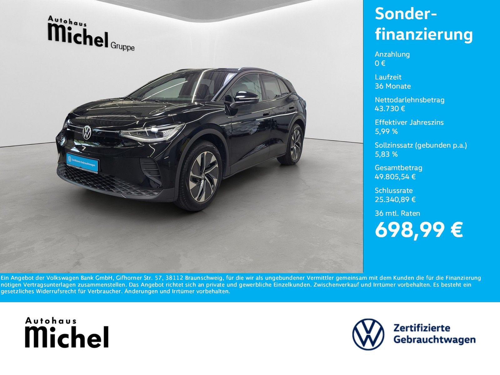Volkswagen ID.4 Pro 210kW/77kWh Wärmepumpe IQ-Light ACC Kam imagem 2