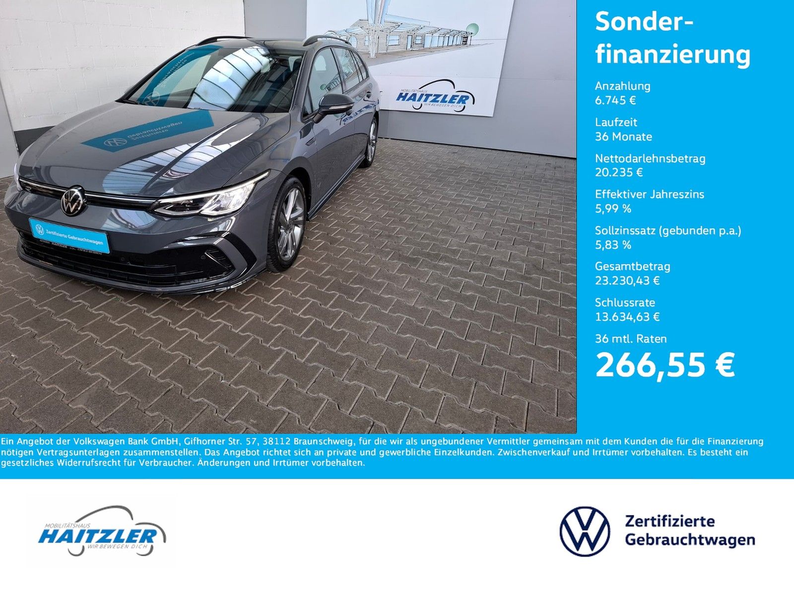 Fahrzeugabbildung Volkswagen Golf VIII Var. R-Line 1.5 eTSI DSG +ACC+Navi+LED
