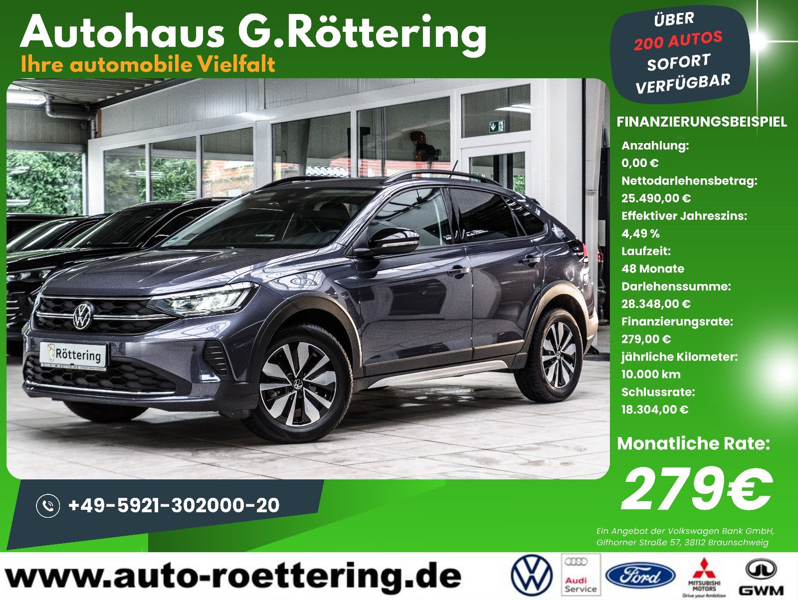 Fahrzeugabbildung Volkswagen Taigo Goal+LED+SHZ+ACC+GJR+PDC