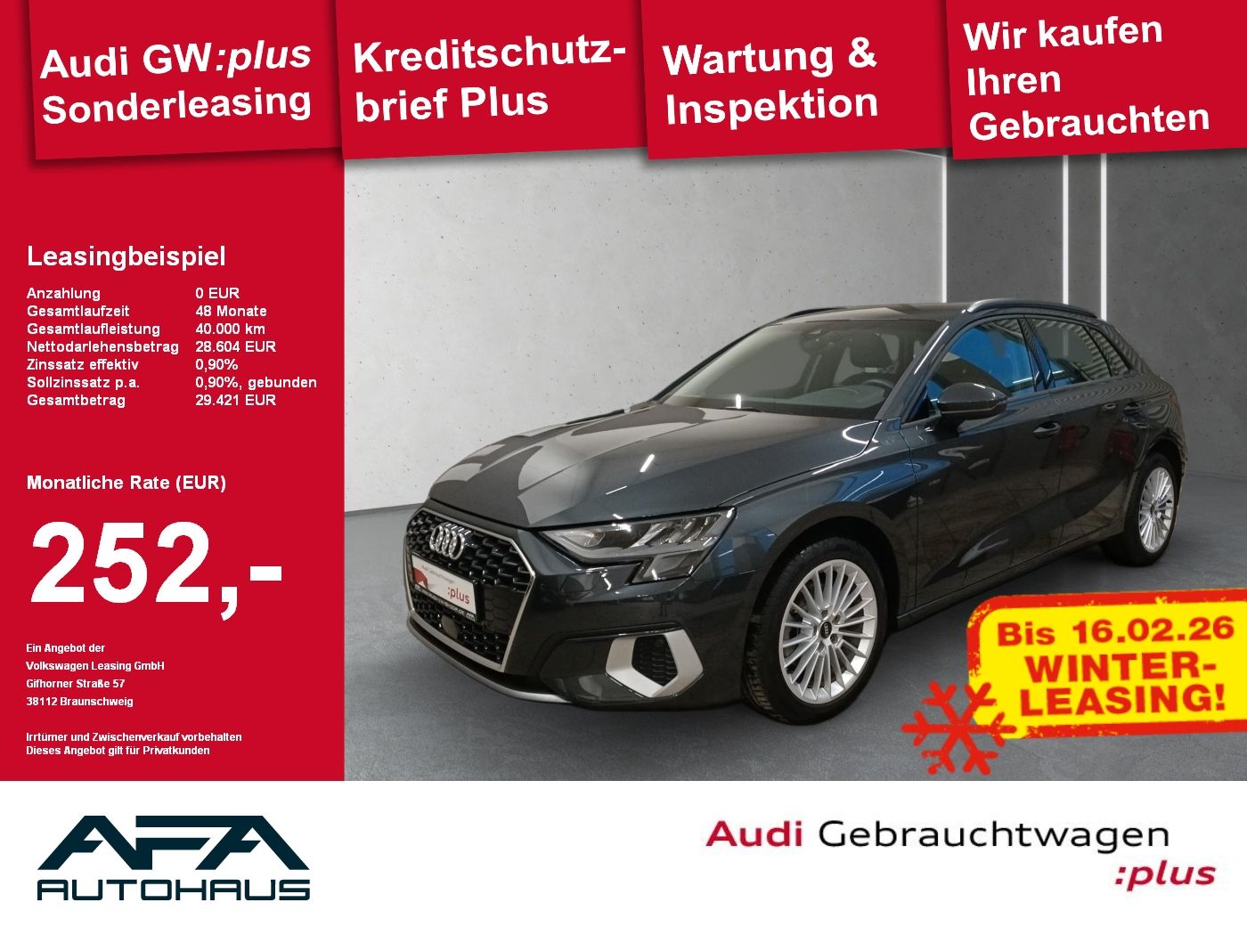 Audi A3 Sportback 30 TDI Adva. S tr. Navi*ACC*PDC*LED