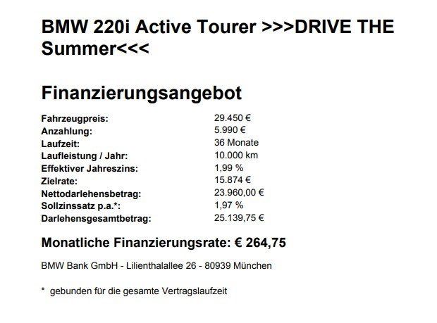 BMW 220i Active Tourer >>>Black Sale<<< foto 3