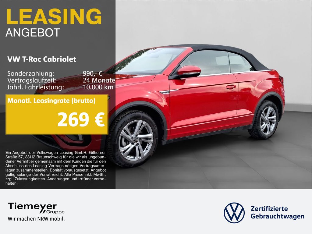 T-Roc Cabrio 1.5 TSI DSG R-LINE NAVI AHK SITZH P