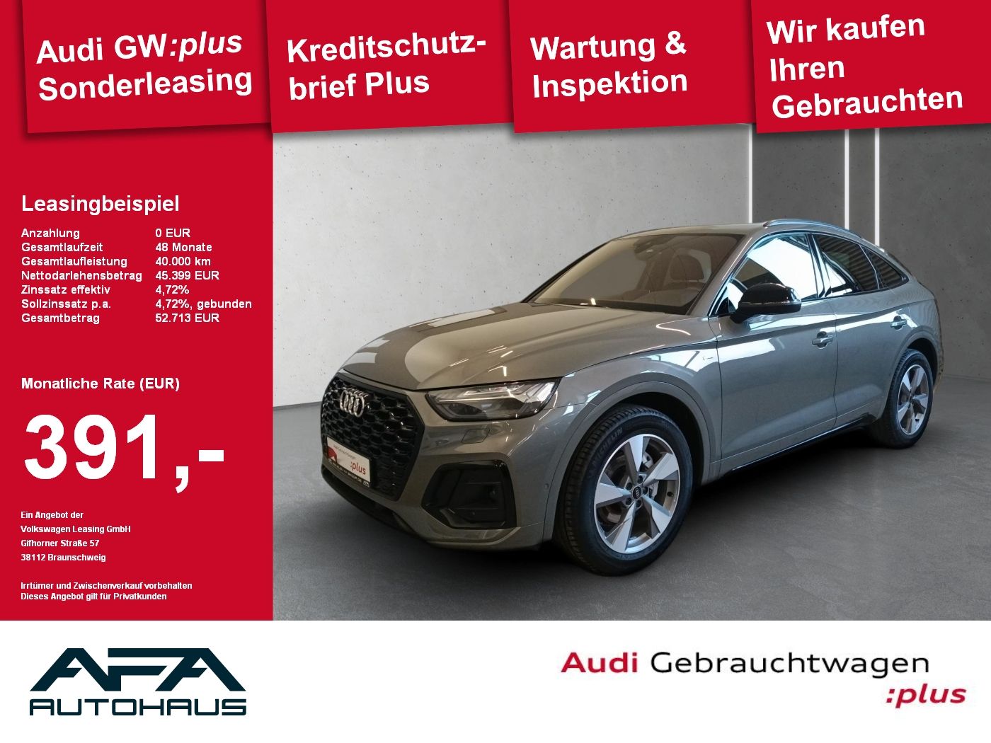 Audi Q5 Sportback 35 TDI S tr. S-Line*AHK*360°*Matrix